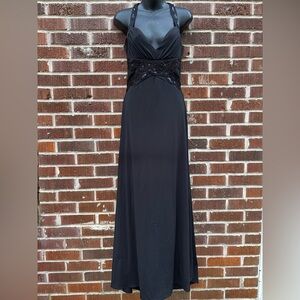 MASQUERADE Gown Formal Halter Beaded Prom Homecoming Cocktail Dress 7/8